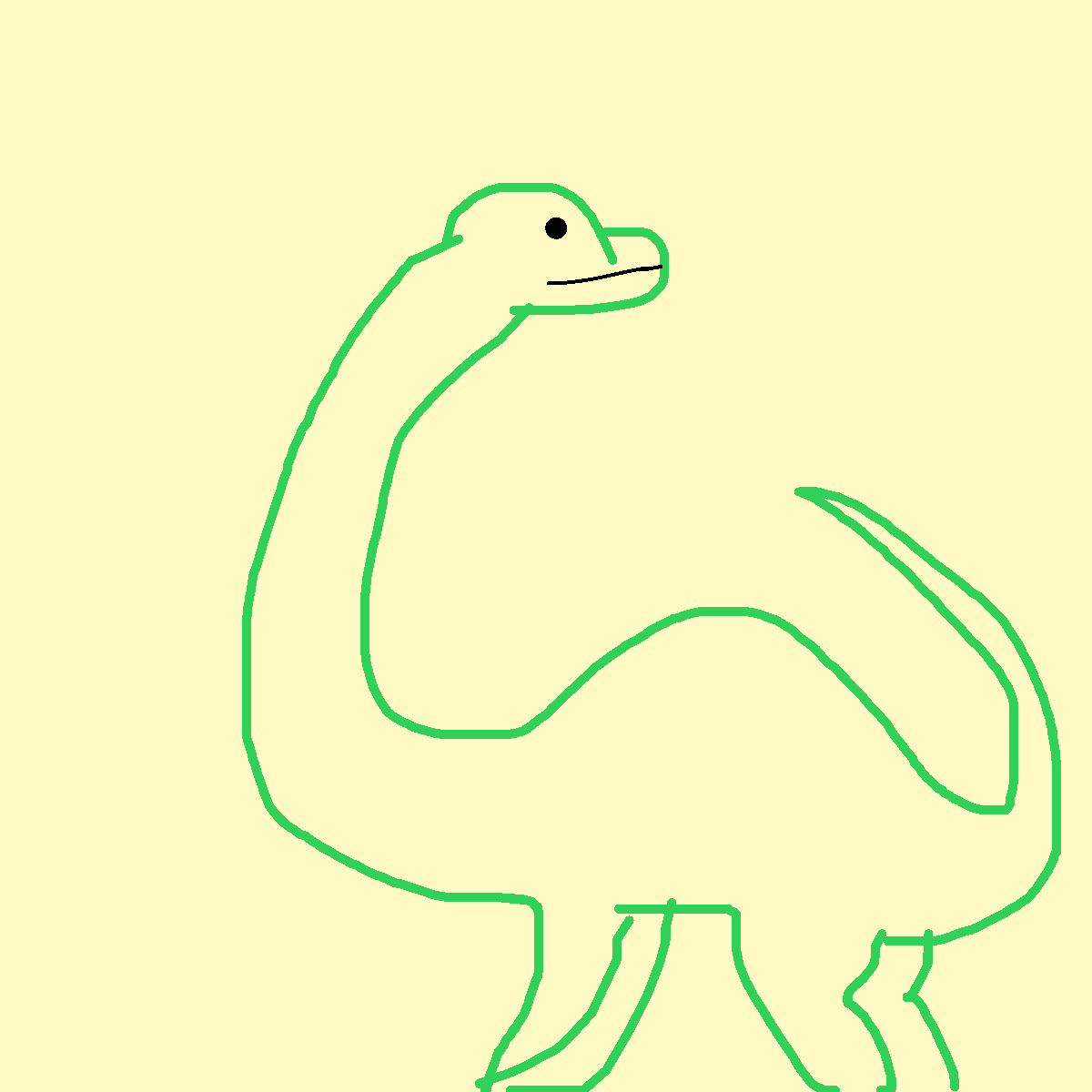 Diplodocus drawing by grou
