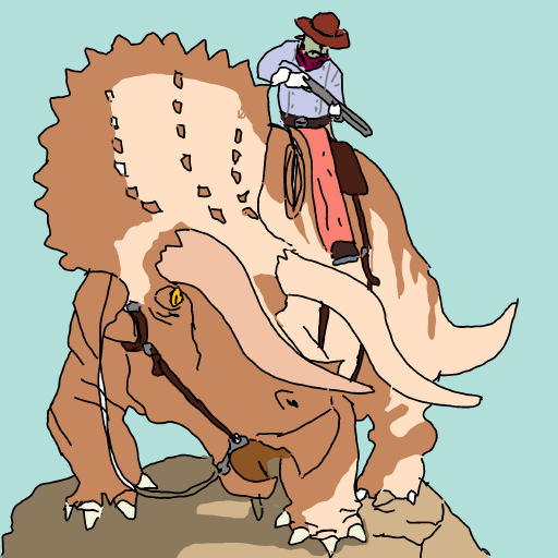 Triceratops drawing by Guardianoflives