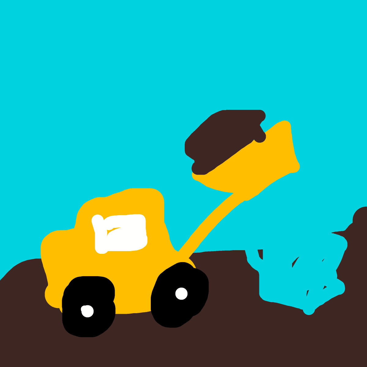 Digger drawing by nice-draw-designer