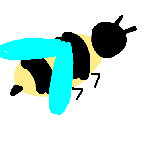 Bee drawing by grand-bold-peak