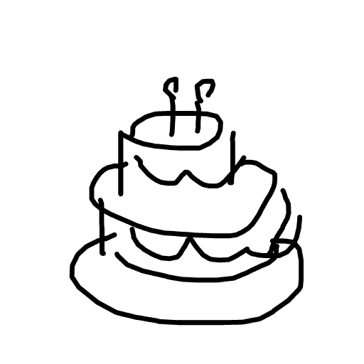 Cake drawing by lili