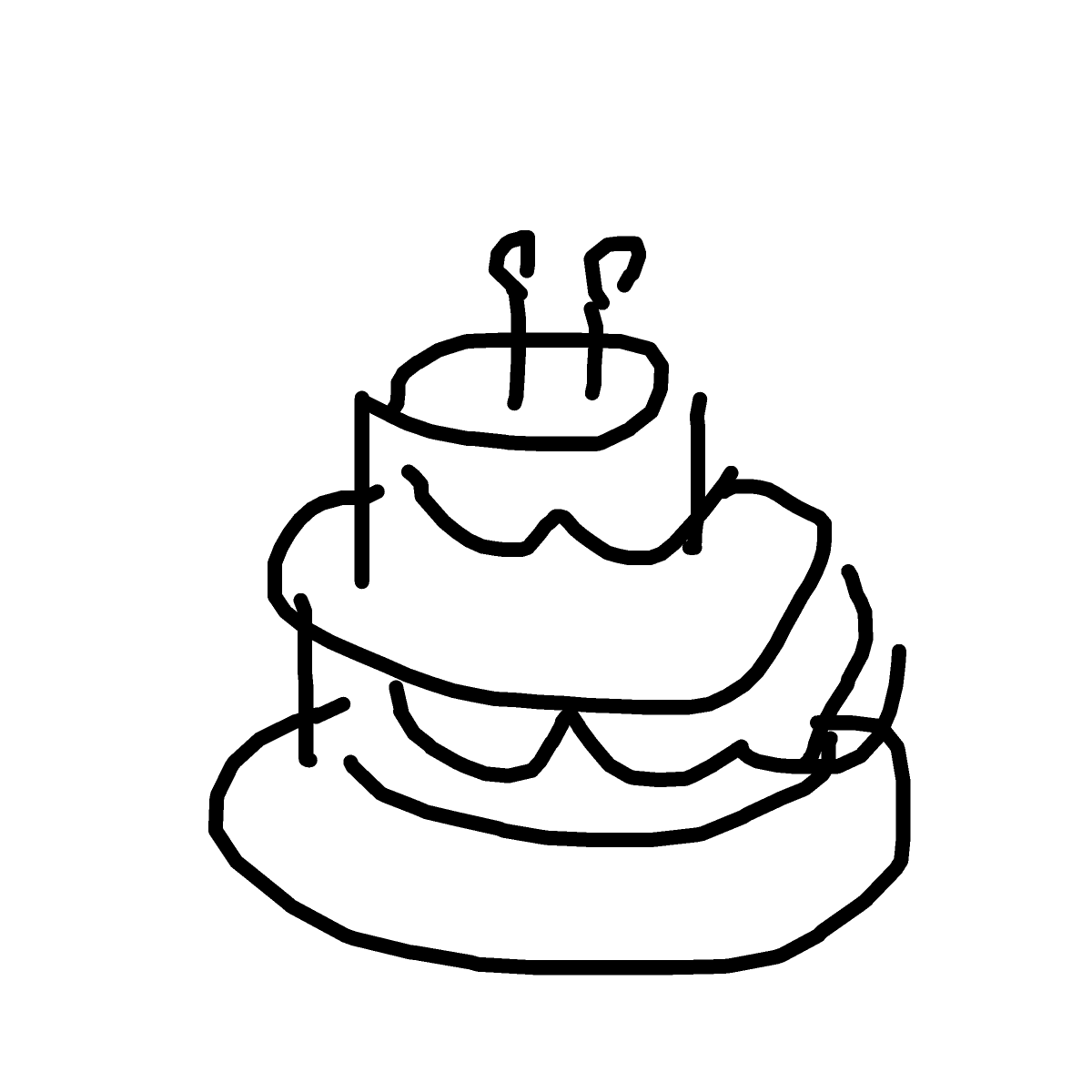Cake drawing by lili