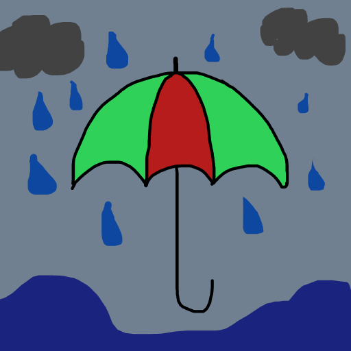 Umbrella drawing by carla