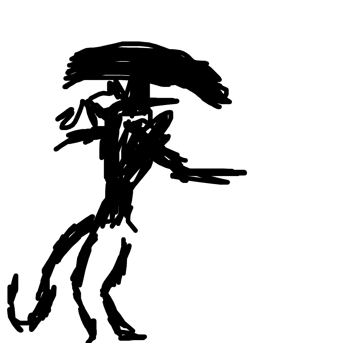 Alien drawing by plum-iron-star
