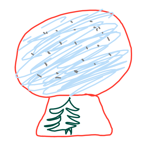 Snow Globe drawing by magic-vivid-guru