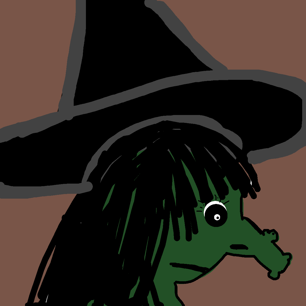 Witch Hat drawing by krissywissy