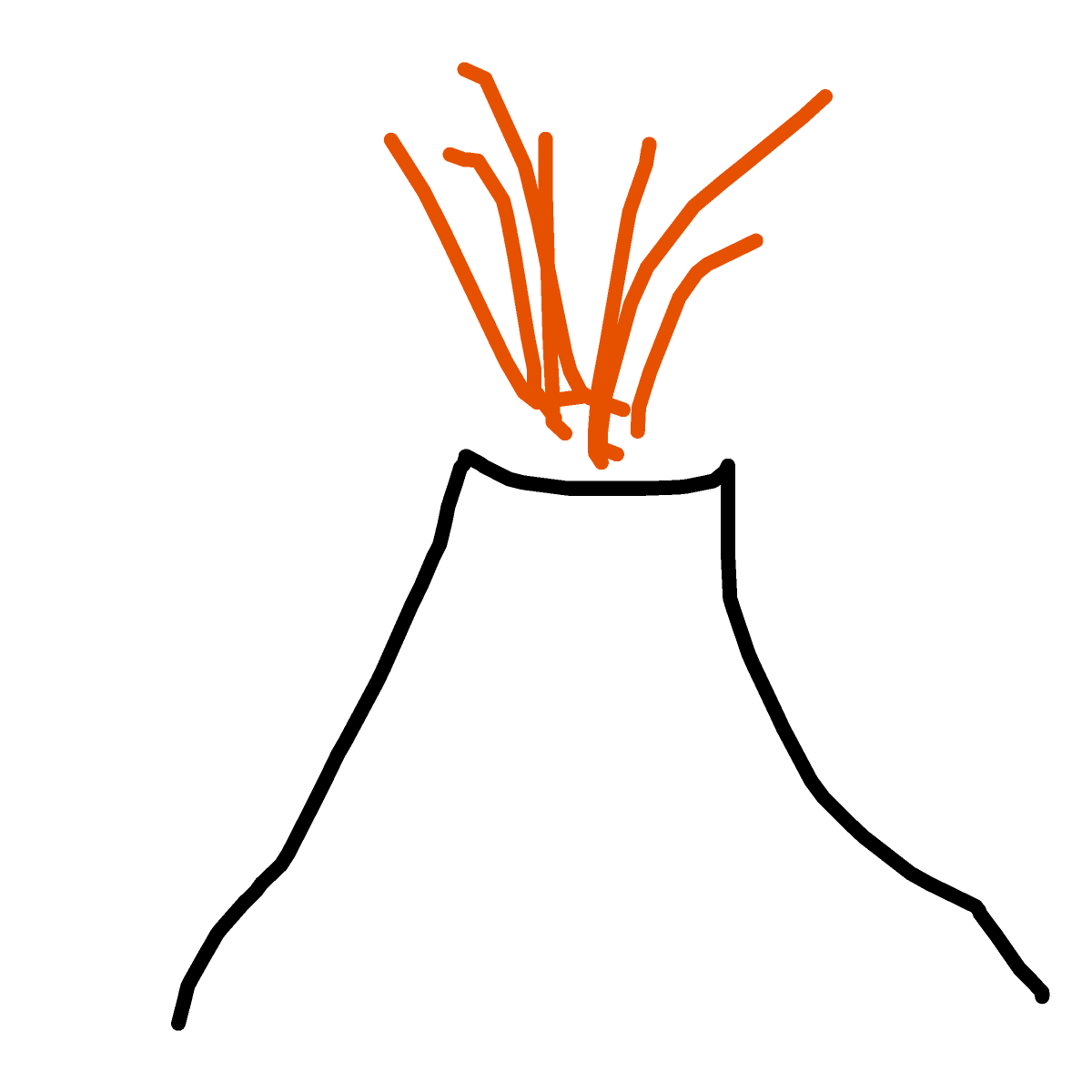Volcano drawing by dawn-omega-bard