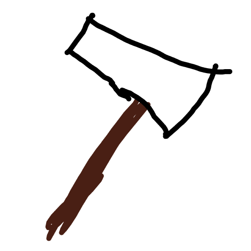 Axe drawing by Bri3