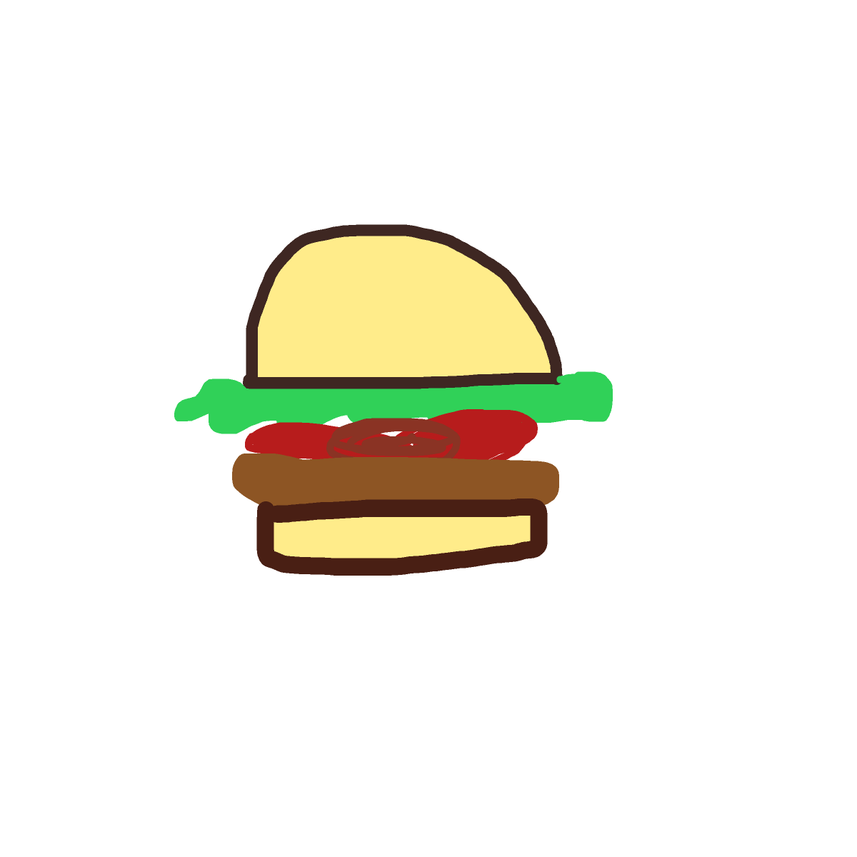 Burger drawing by audrey