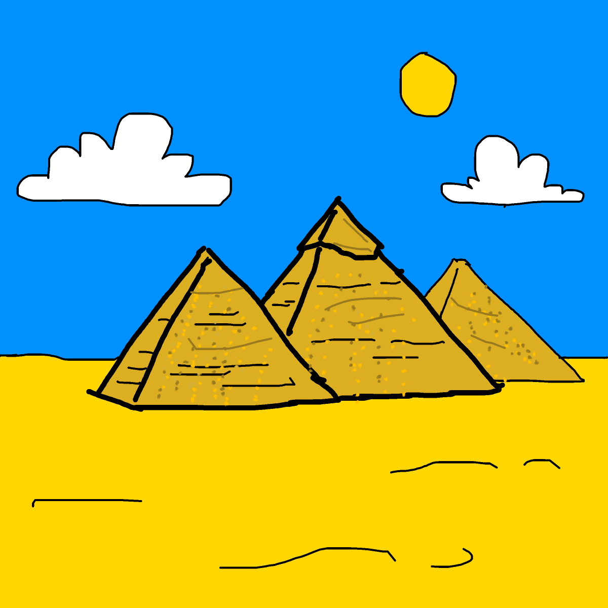 Pyramid drawing by dan