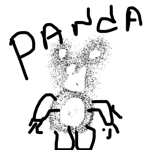 Panda drawing by gizmo