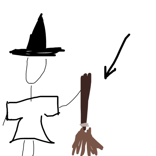 Broomstick drawing by rare-dark-spire