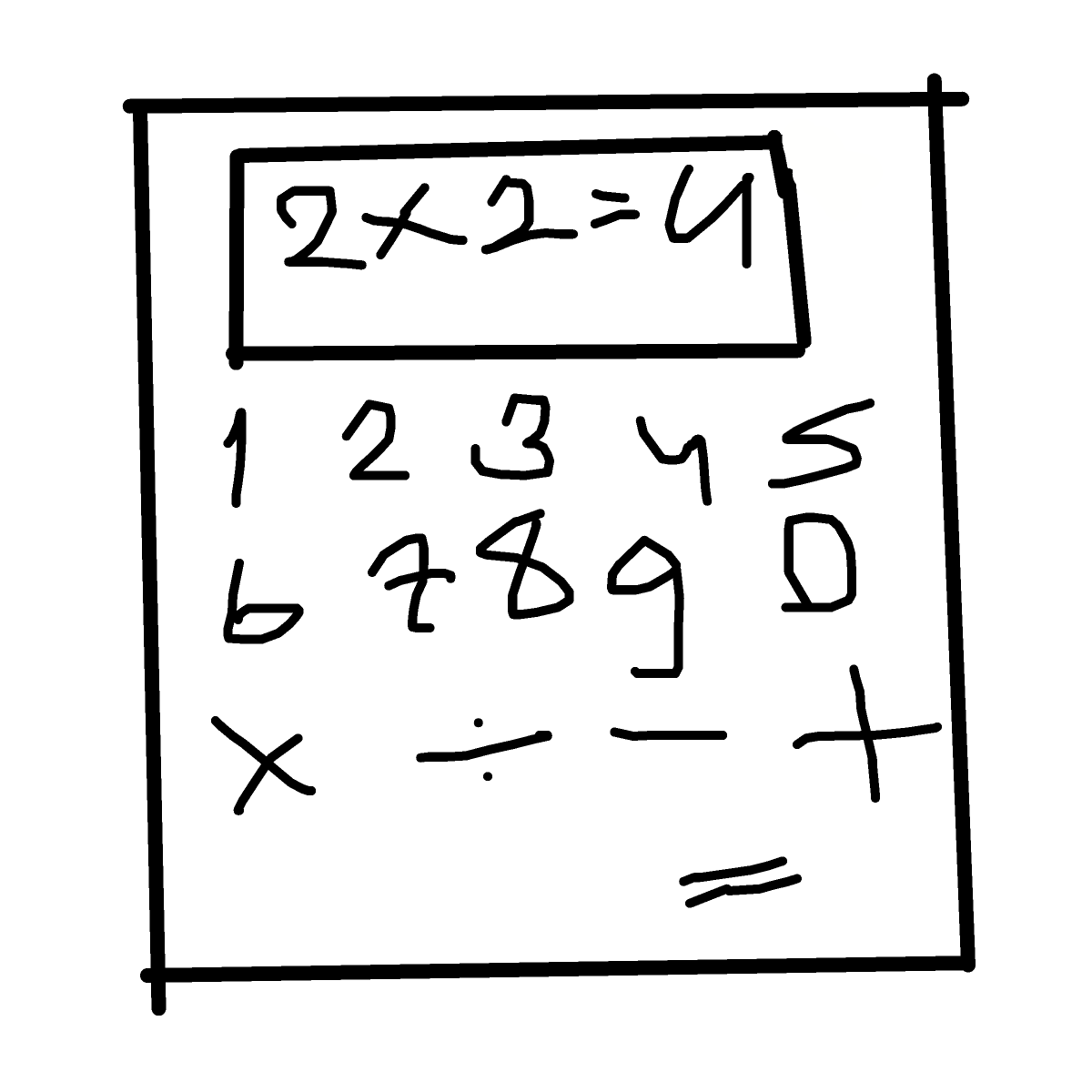 Calculator drawing by light-jade-pride