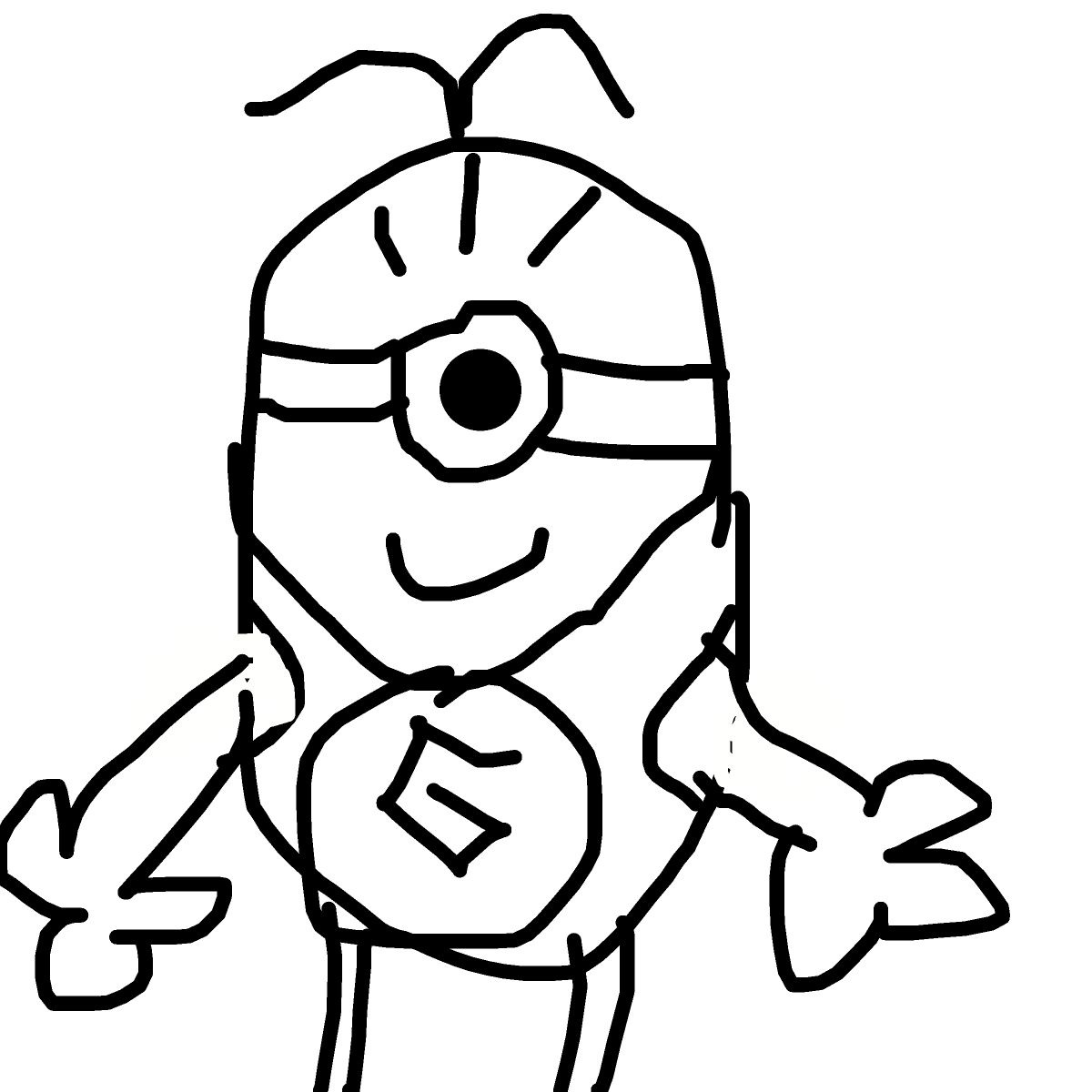 Minion drawing by plum-sun-genius