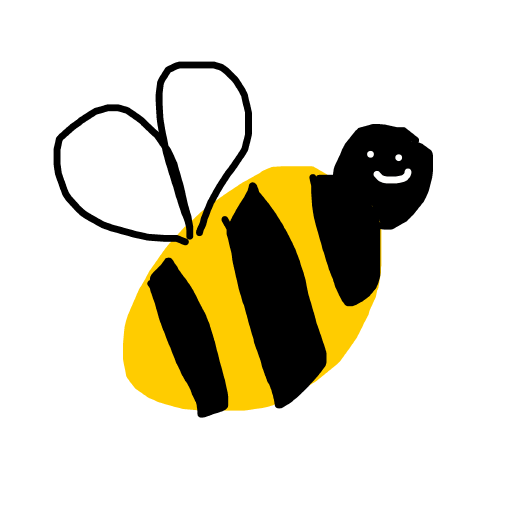 Bee drawing by cyan-bronze-net