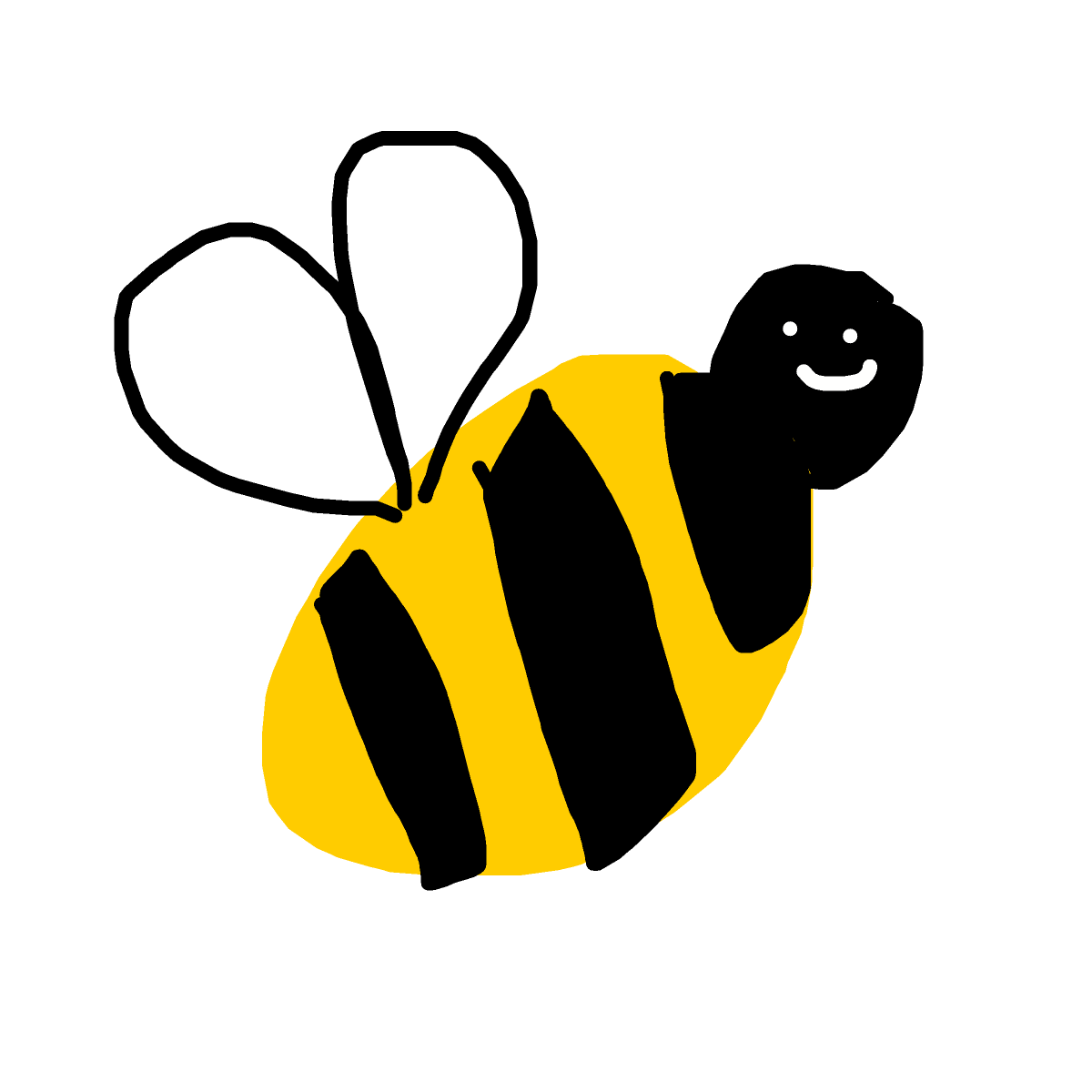 Bee drawing by cyan-bronze-net