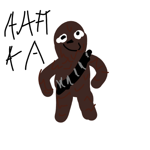 Chewbacca drawing by kckitty