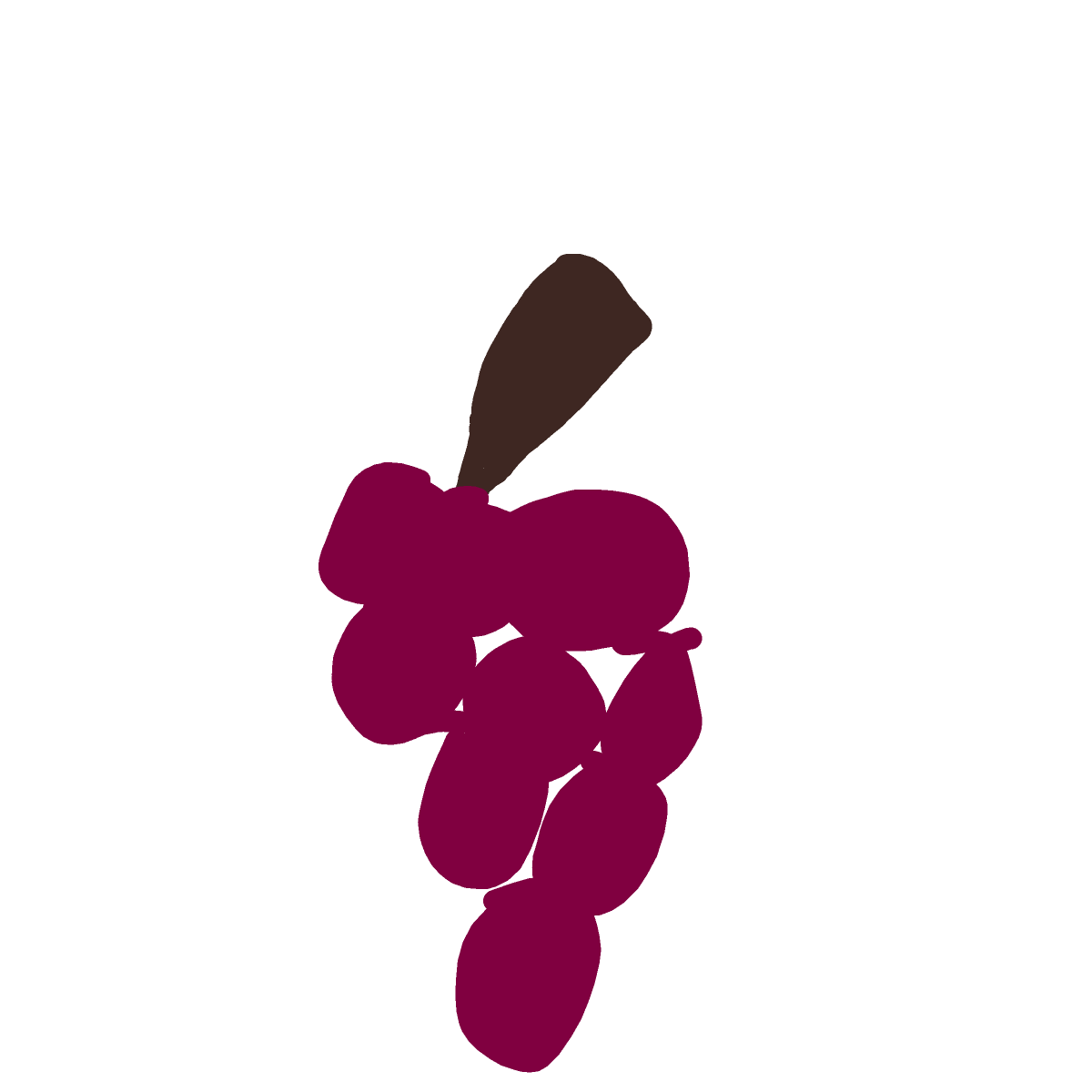 Grapes drawing by cream-live-style