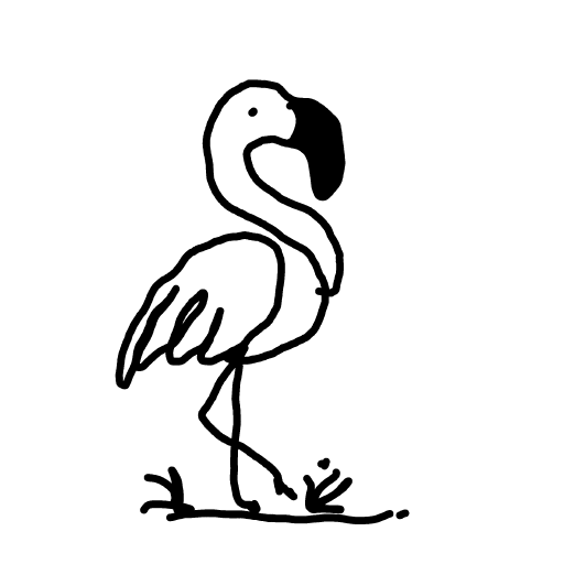Flamingo drawing by Guardianoflives