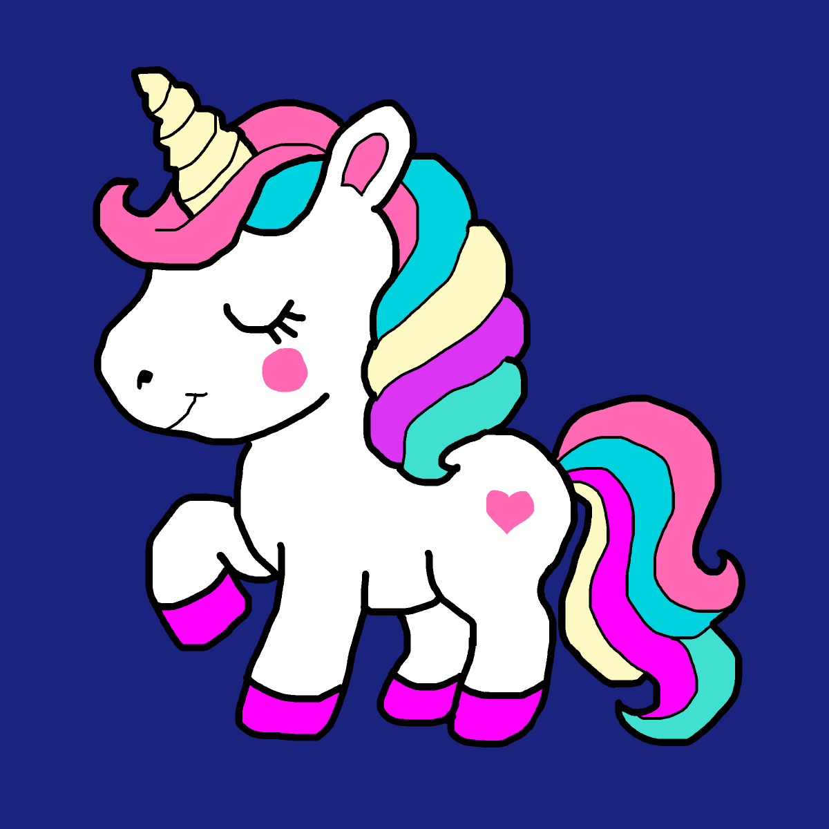 Unicorn drawing by carla