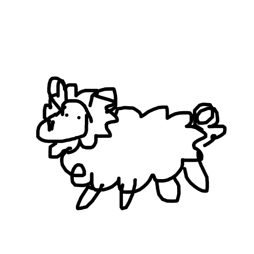 Sheep drawing by kboyce