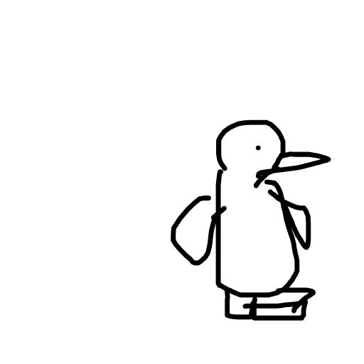 Penguin drawing by mild-magic-hero