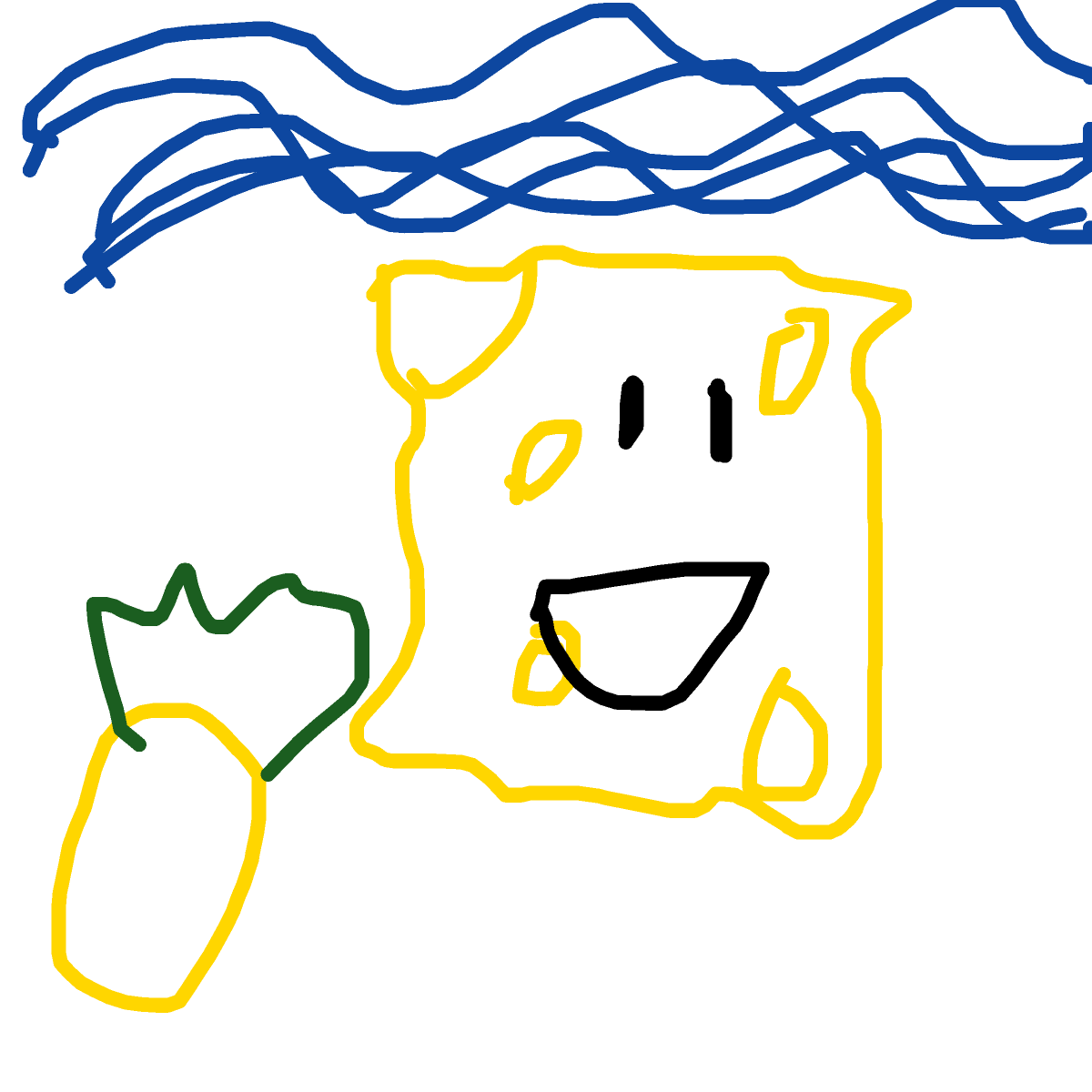 SpongeBob drawing by nice-cyber-illustrator