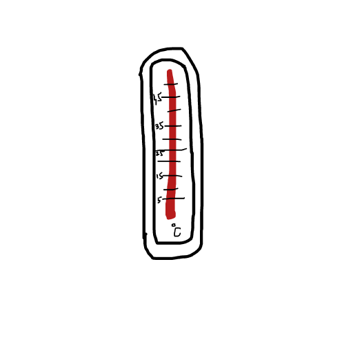 Thermometer drawing by cecedessinepas