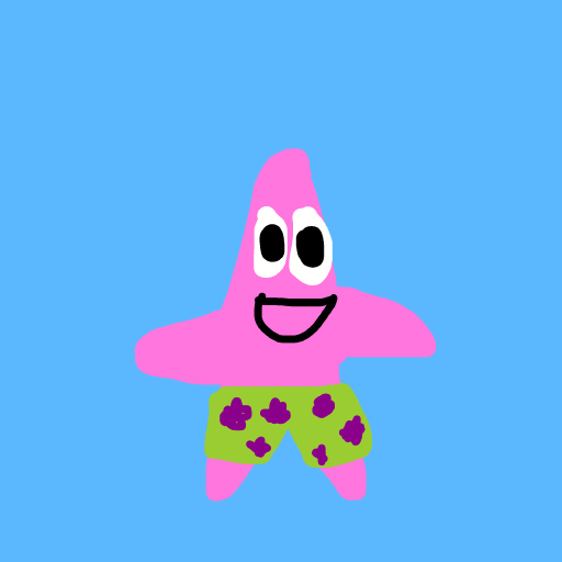 Patrick Star drawing by flat-pure-drawer
