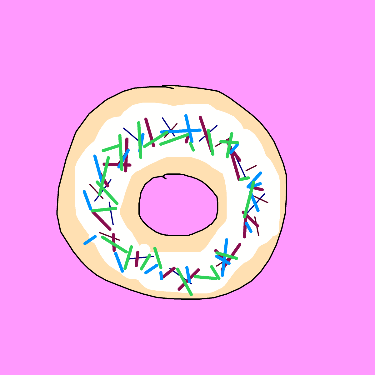 Donut drawing by miguelalp