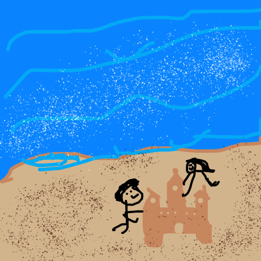 Sand Castle drawing by el fardoni