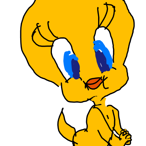 Tweety drawing by Bri3