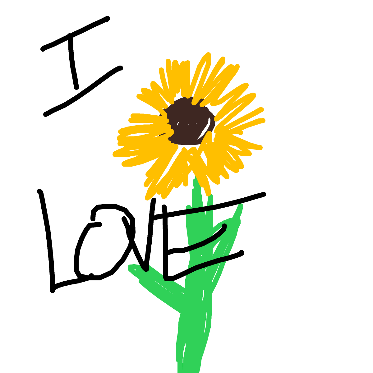 Sunflower drawing by adreana