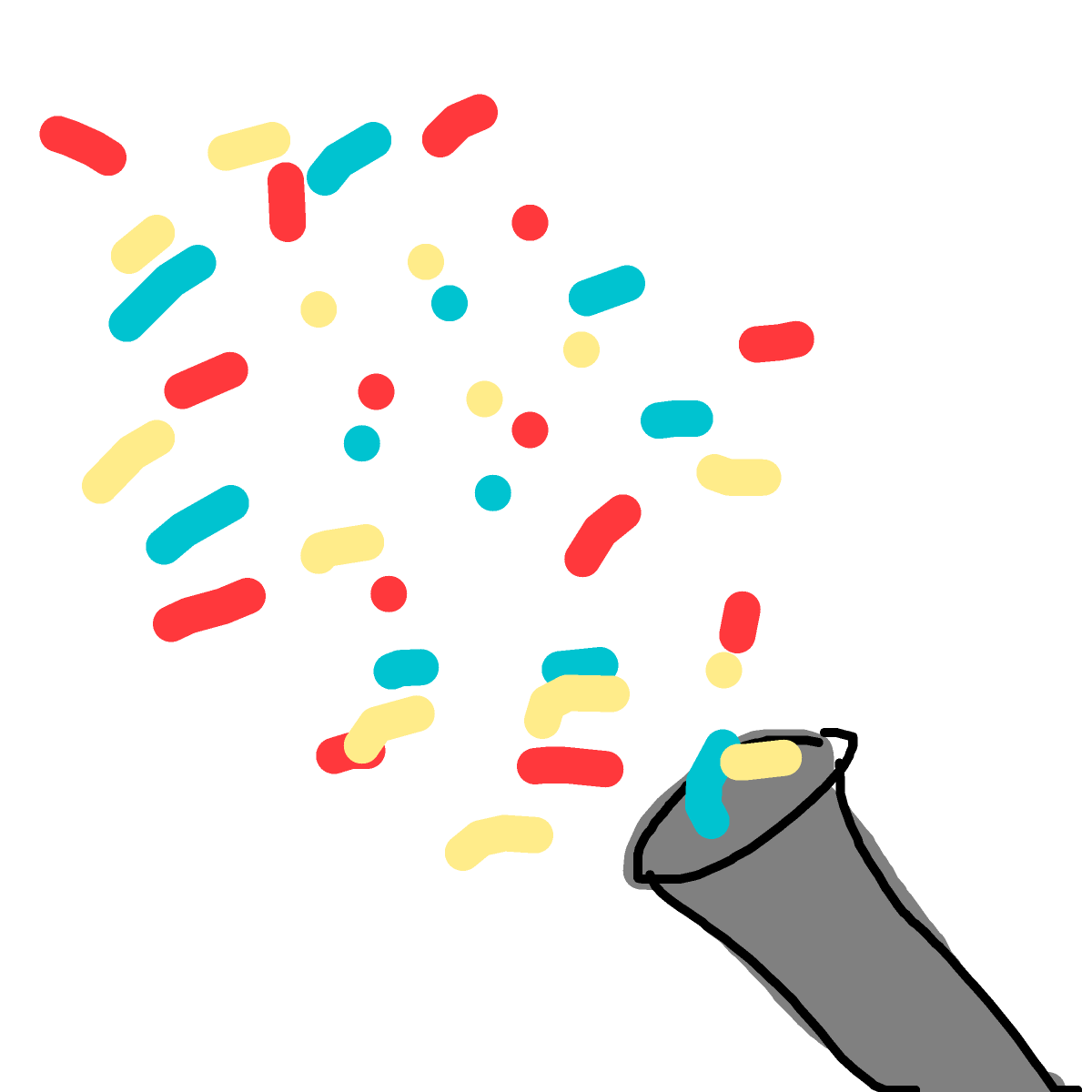 Confetti drawing by beksss