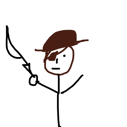 Pirate drawing by loddie
