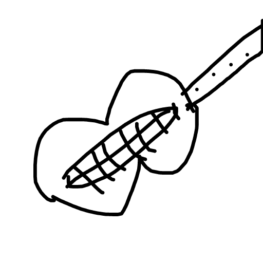 Guitar drawing by cyber-pink-genius