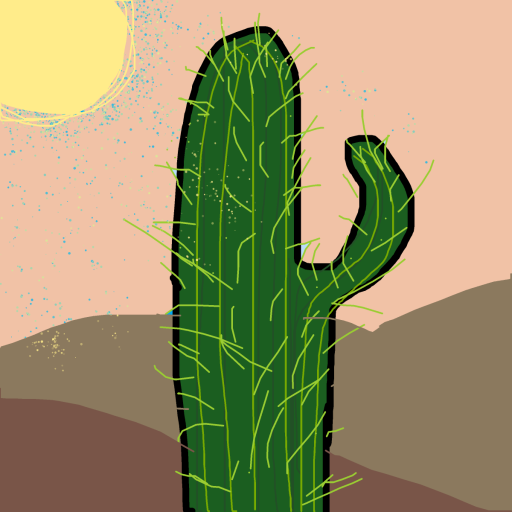 Cactus drawing by shahadudu