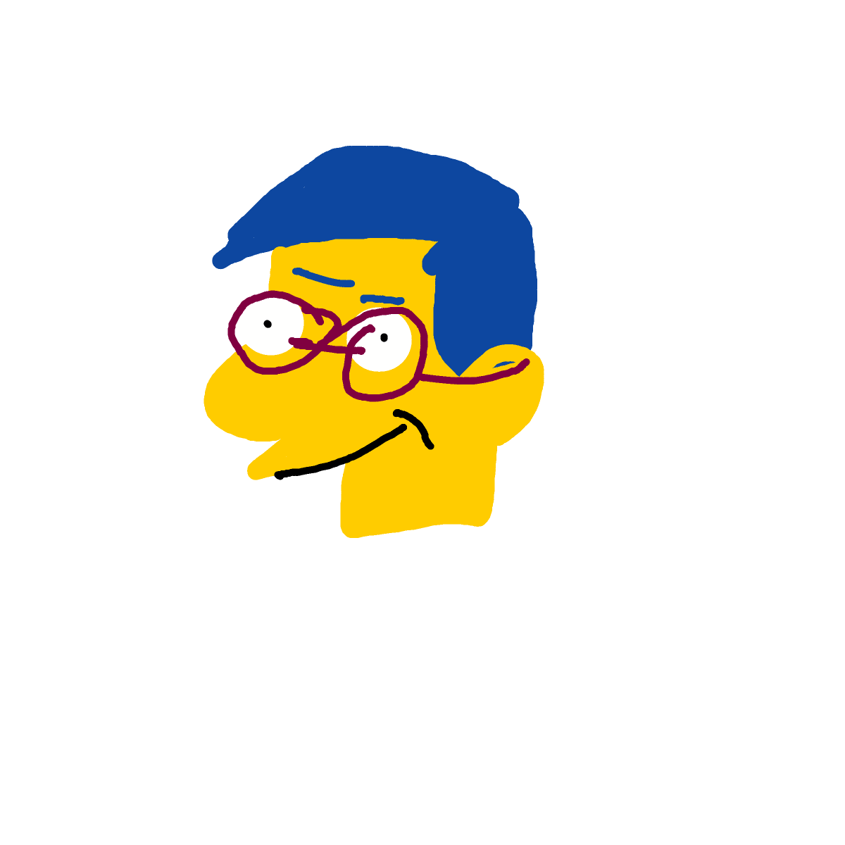 Milhouse drawing by motko
