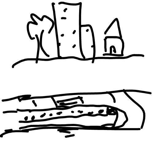 Subway drawing by Shew