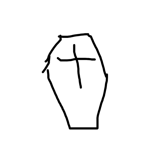 Coffin drawing by wombat