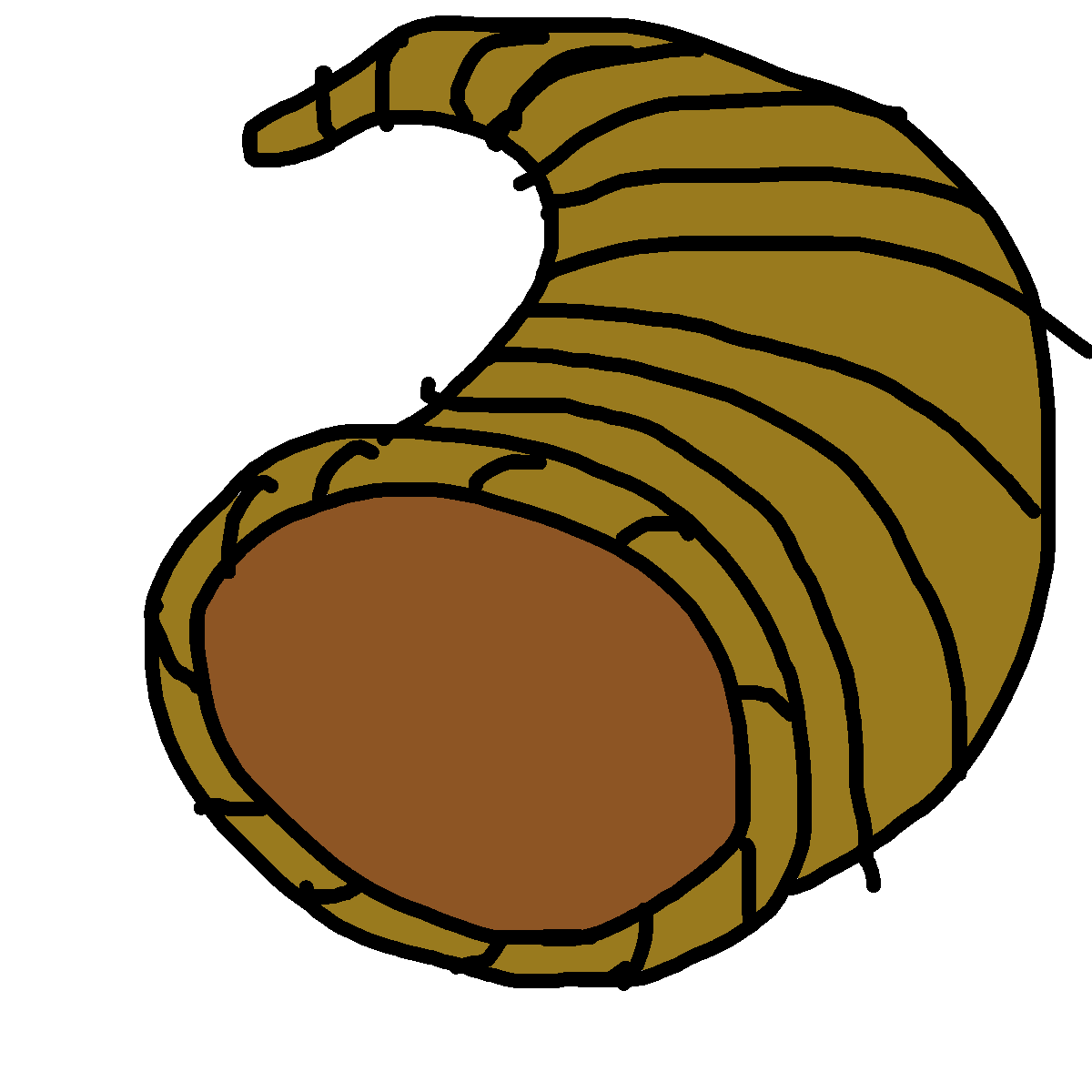 Cornucopia drawing by panda girl