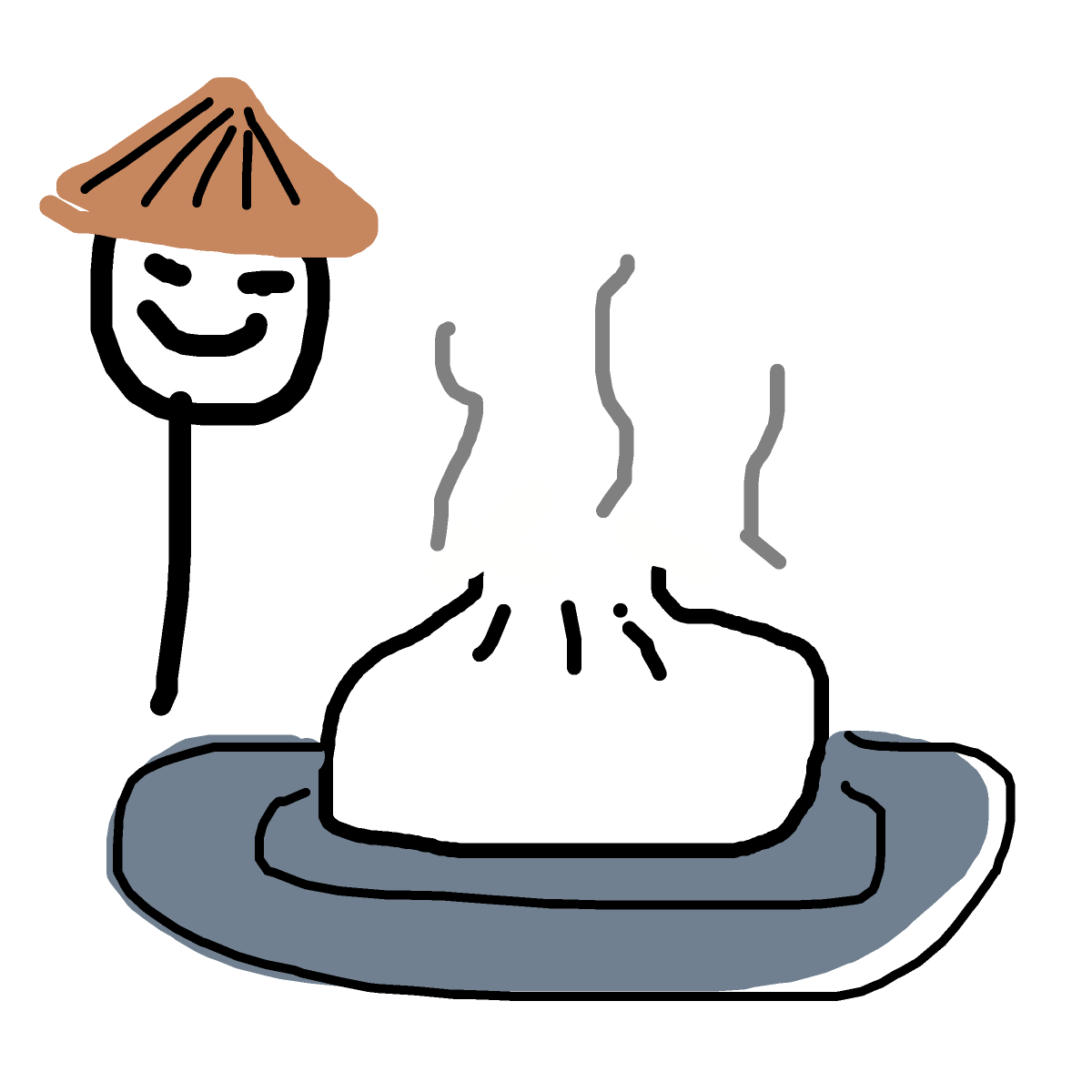 Bao Bun drawing by drewbenruben