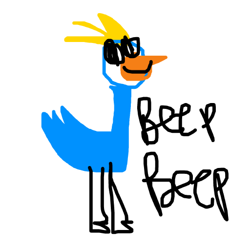 Road Runner drawing by fine-happy-soul