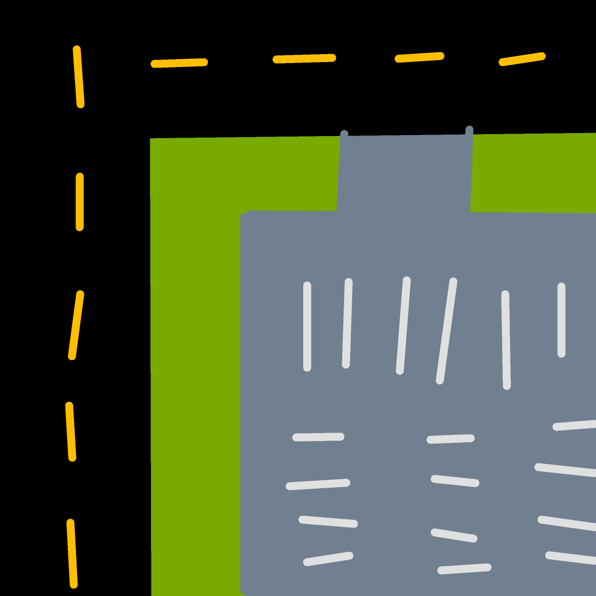 Parking Lot drawing by wave-zest-painter