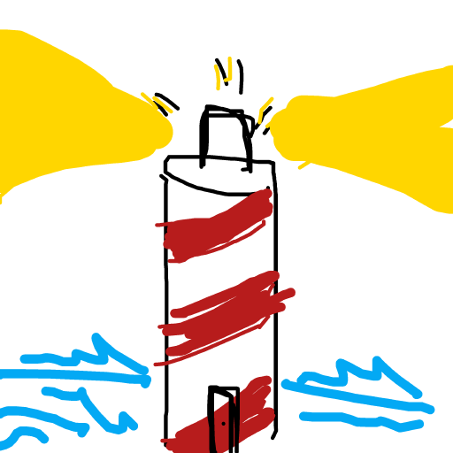 Lighthouse drawing by oxox