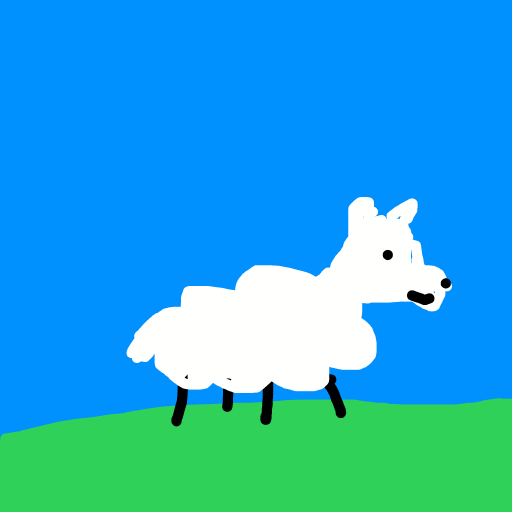 Sheep drawing by dark-clear-force