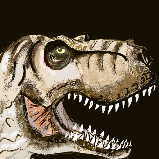 T-Rex drawing by manders
