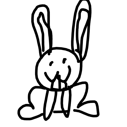 Bunny drawing by jukgaa