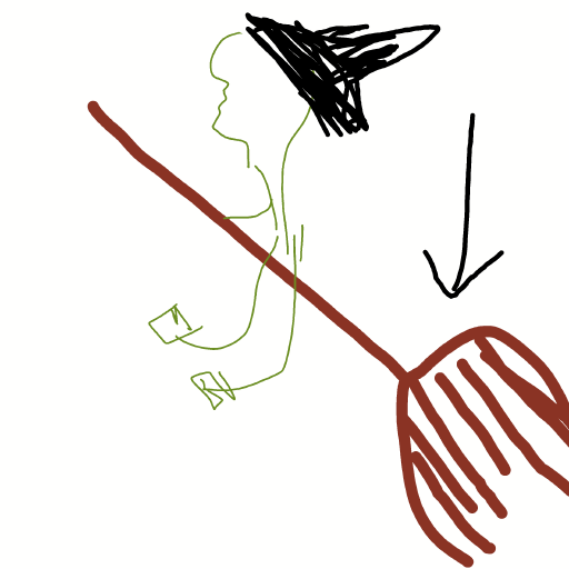 Broomstick drawing by coal-mild-peace