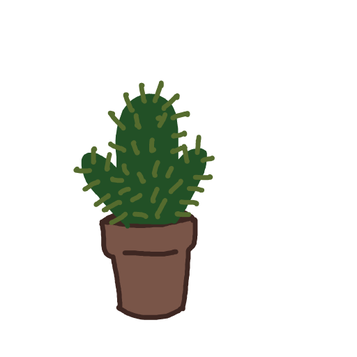 Cactus drawing by doublem